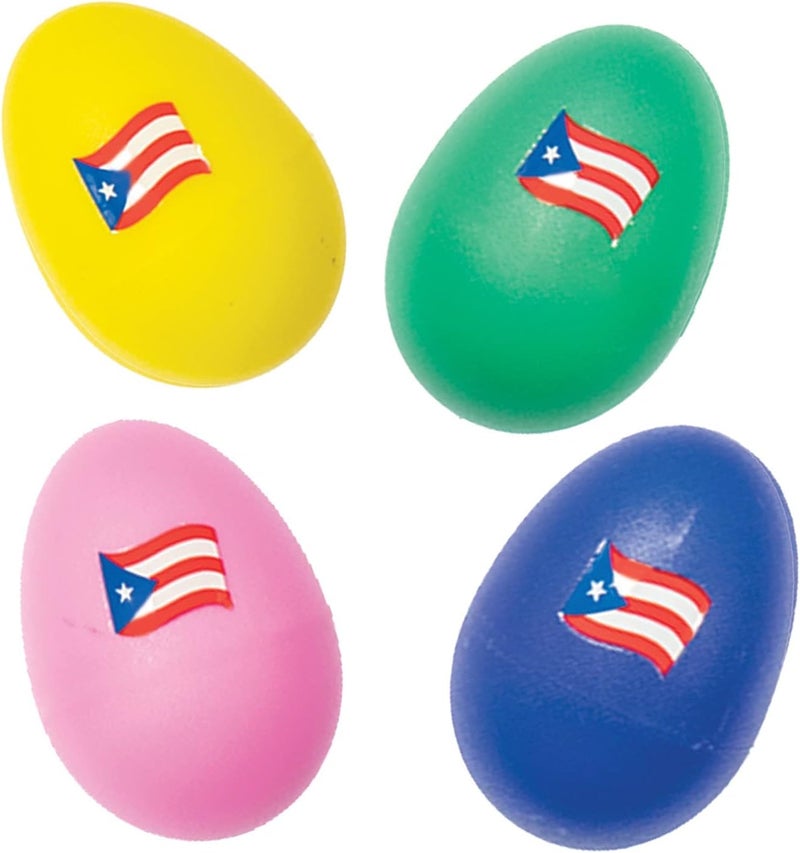 5d2 Percussion 4 PCS Plastic Egg Shaker Set with Puerto Rico Flag - Musical Hand Percussion Shakers - Maracas Percussion Instruments (5D2PRSHAKERS) - Image 4